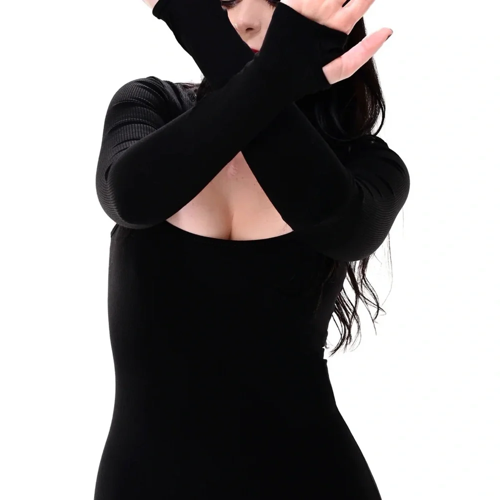 Foxblood ribbed bolero - Picture 2 of 4